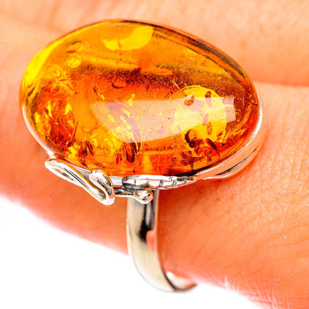 Baltic Amber Rings handcrafted by Ana Silver Co - RING125760