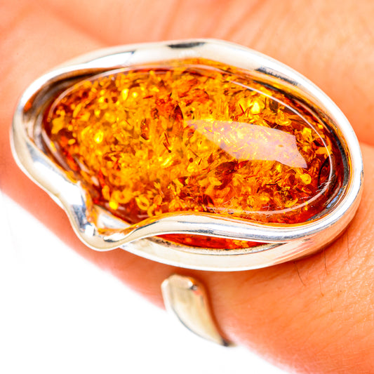 Baltic Amber Rings handcrafted by Ana Silver Co - RING125761