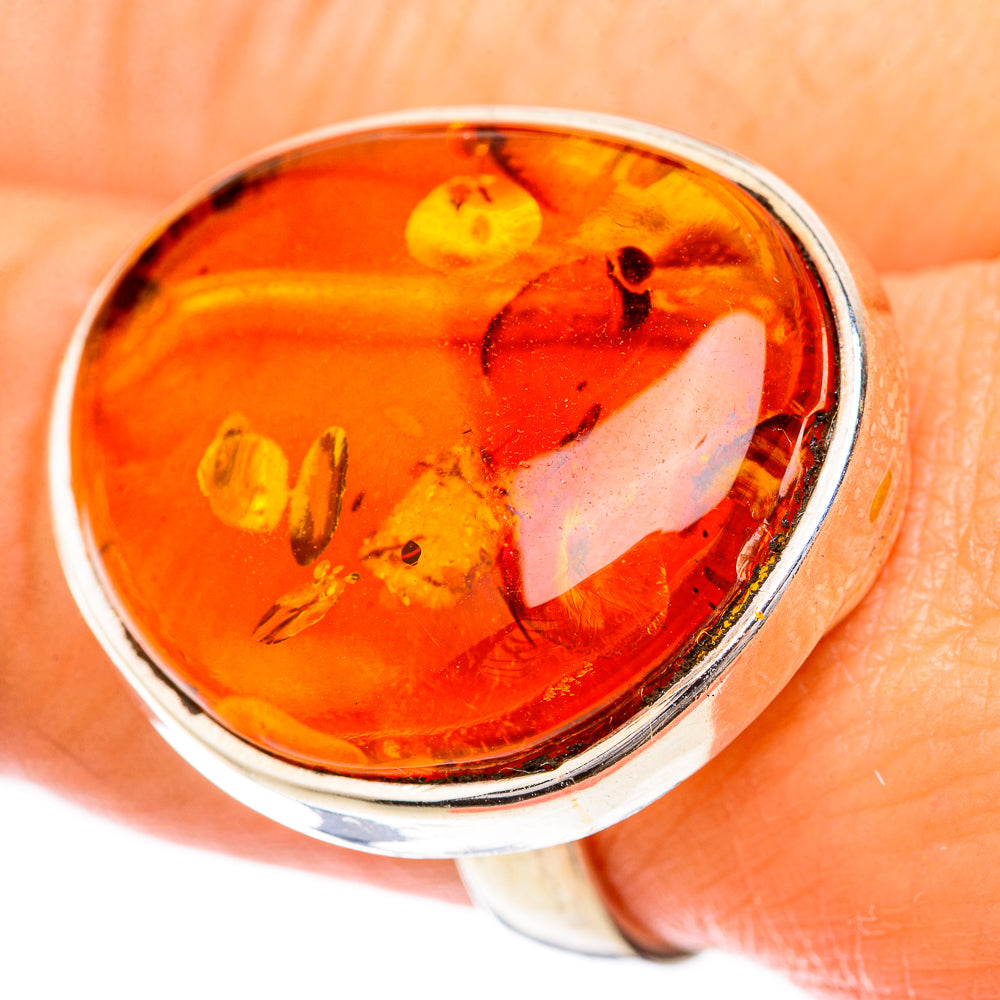 Baltic Amber Rings handcrafted by Ana Silver Co - RING125762