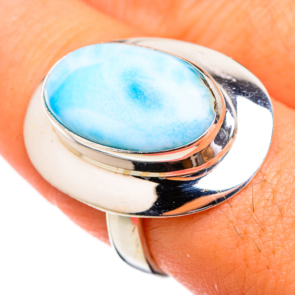 Larimar Rings handcrafted by Ana Silver Co - RING125764