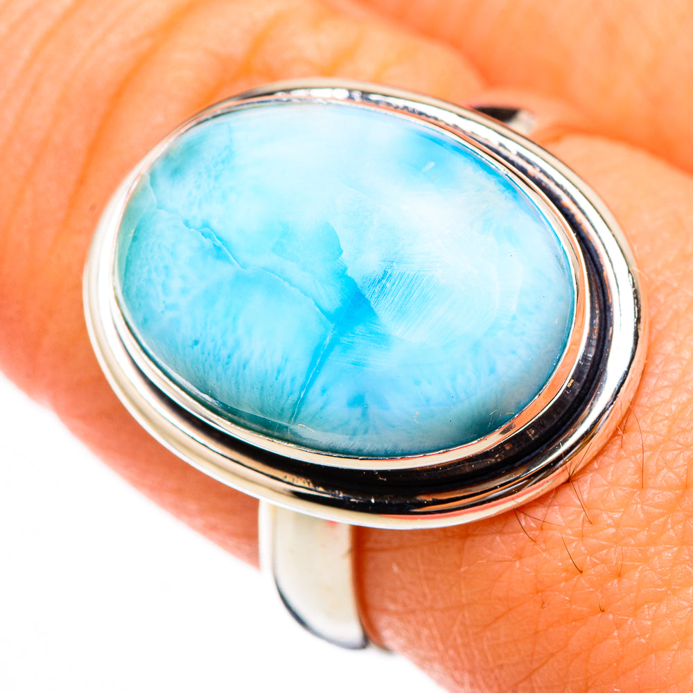 Larimar Rings handcrafted by Ana Silver Co - RING125767