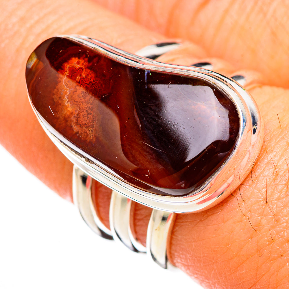 Mexican Fire Agate Rings handcrafted by Ana Silver Co - RING125771