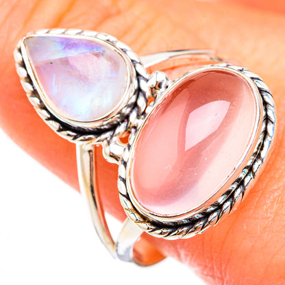 Rose Quartz Rings handcrafted by Ana Silver Co - RING125774