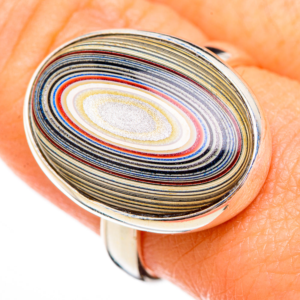 Fordite Rings handcrafted by Ana Silver Co - RING125788