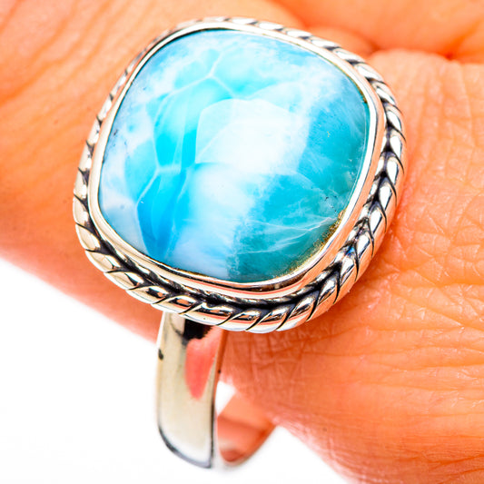 Larimar Rings handcrafted by Ana Silver Co - RING125792