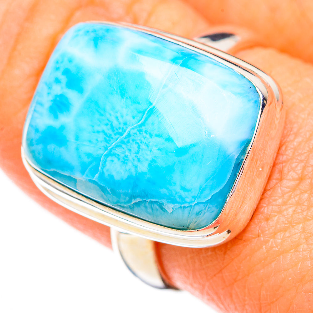 Larimar Rings handcrafted by Ana Silver Co - RING125797
