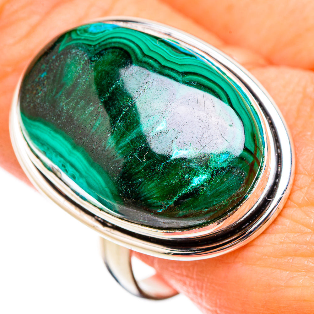 Malachite Rings handcrafted by Ana Silver Co - RING125799