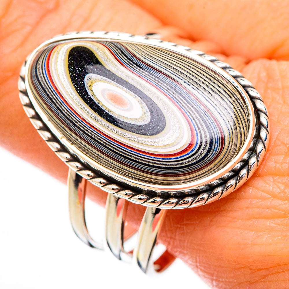 Fordite Rings handcrafted by Ana Silver Co - RING125815