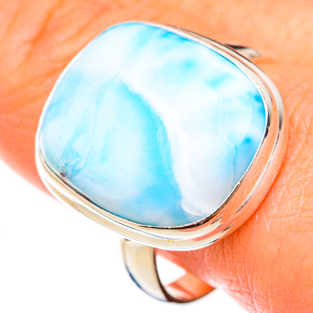 Larimar Rings handcrafted by Ana Silver Co - RING125820