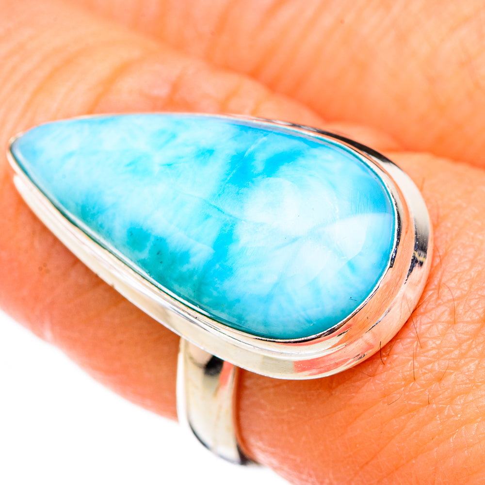Larimar Rings handcrafted by Ana Silver Co - RING125822