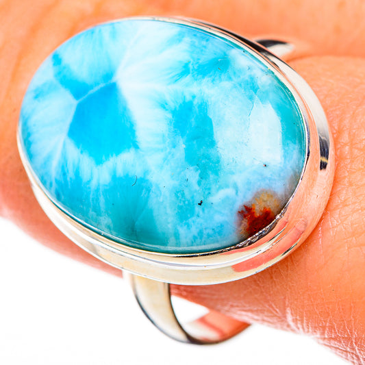 Larimar Rings handcrafted by Ana Silver Co - RING125824