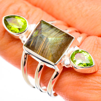 Labradorite Rings handcrafted by Ana Silver Co - RING125825