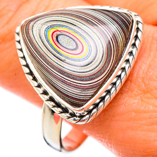 Fordite Rings handcrafted by Ana Silver Co - RING125839