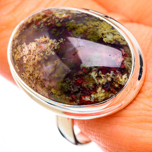 Indonesian Plume Agate Rings handcrafted by Ana Silver Co - RING125842
