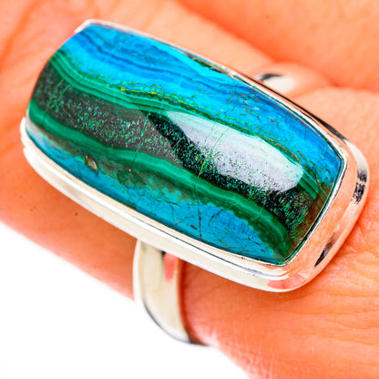 Malachite In Chrysocolla Rings handcrafted by Ana Silver Co - RING125867