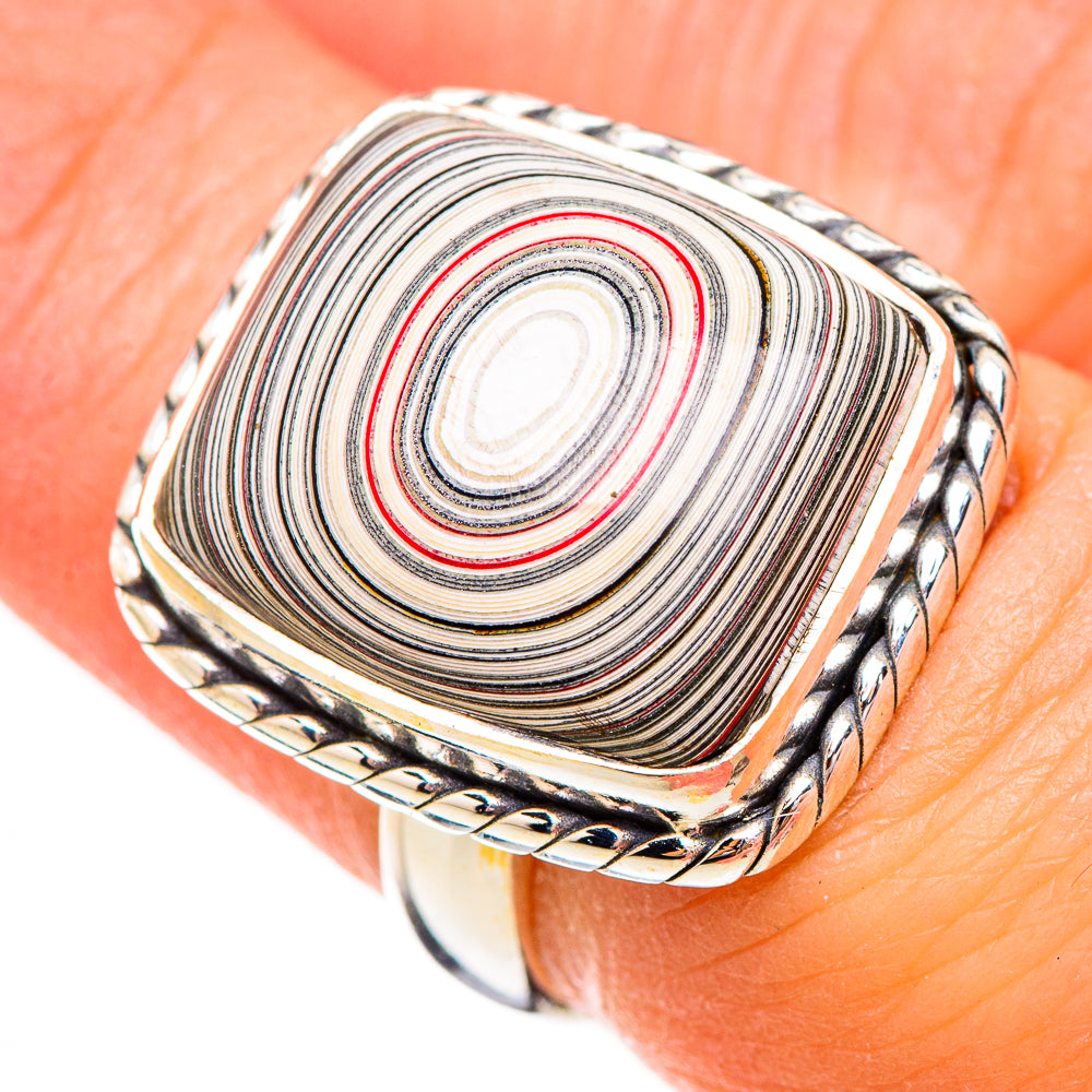 Fordite Rings handcrafted by Ana Silver Co - RING125868