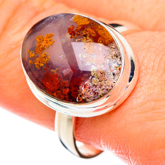 Indonesian Plume Agate Rings handcrafted by Ana Silver Co - RING125883