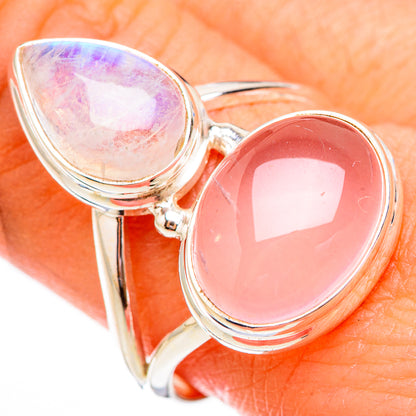 Rose Quartz Rings handcrafted by Ana Silver Co - RING125885