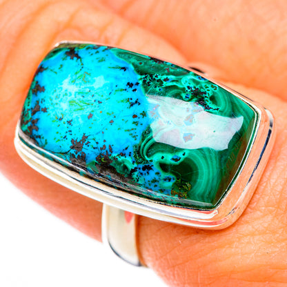 Malachite In Chrysocolla Rings handcrafted by Ana Silver Co - RING125887