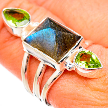Labradorite Rings handcrafted by Ana Silver Co - RING125889