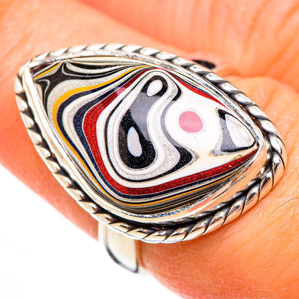 Fordite Rings handcrafted by Ana Silver Co - RING125892