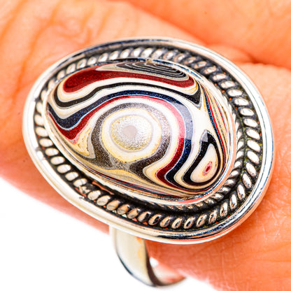 Fordite Rings handcrafted by Ana Silver Co - RING125894