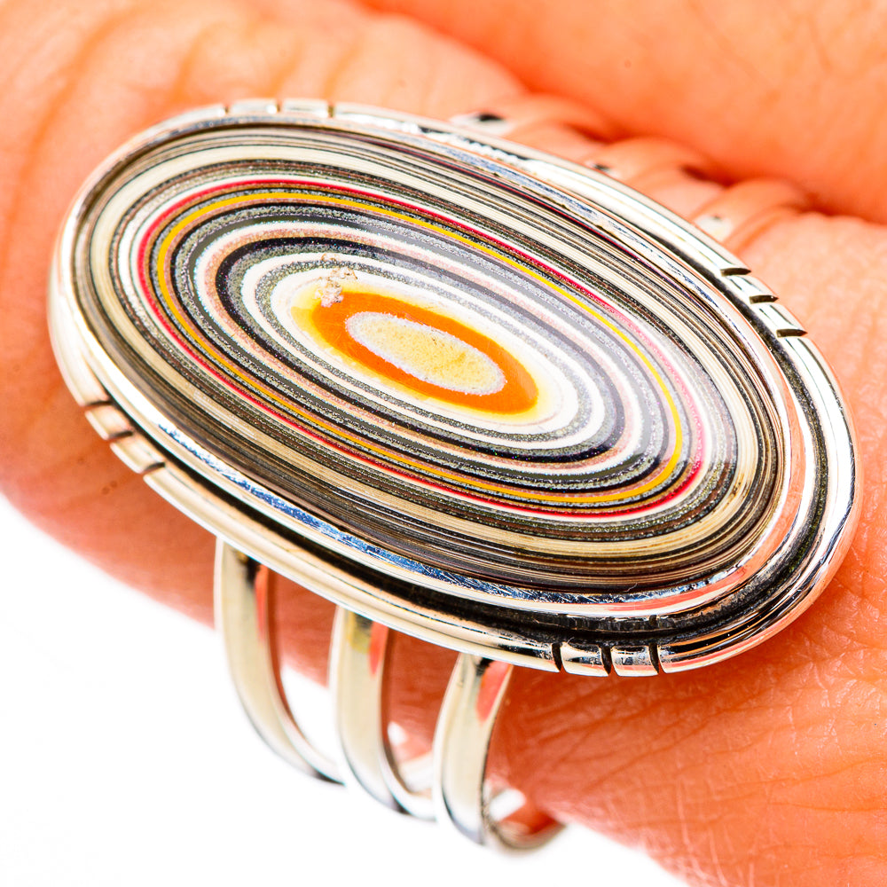 Fordite Rings handcrafted by Ana Silver Co - RING125896