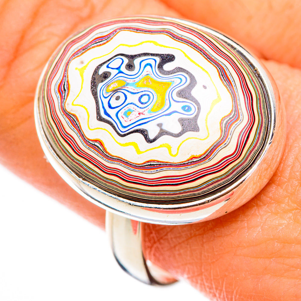 Fordite Rings handcrafted by Ana Silver Co - RING125911