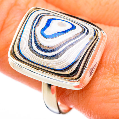 Fordite Rings handcrafted by Ana Silver Co - RING125914