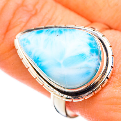 Larimar Rings handcrafted by Ana Silver Co - RING125916