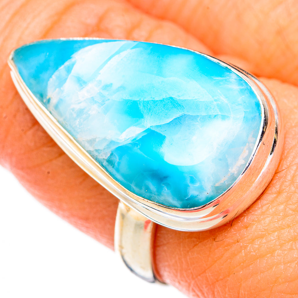 Larimar Rings handcrafted by Ana Silver Co - RING125919