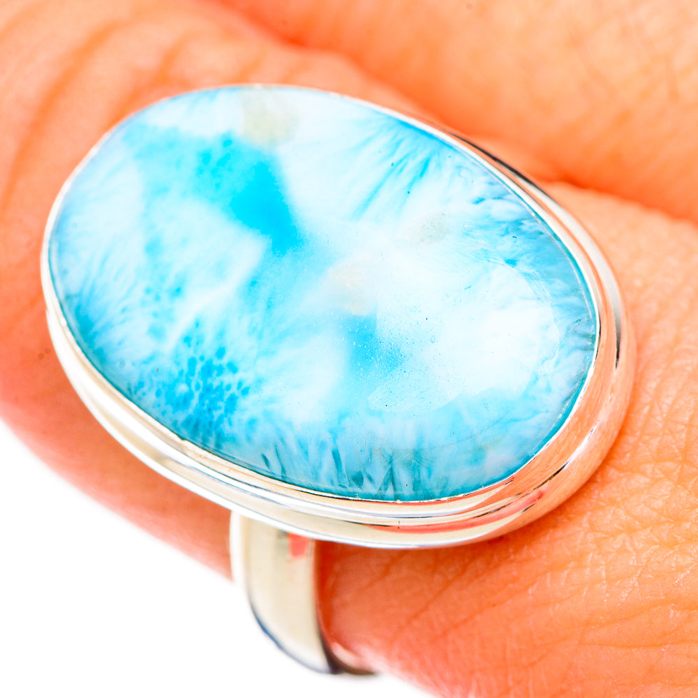 Larimar Rings handcrafted by Ana Silver Co - RING125921