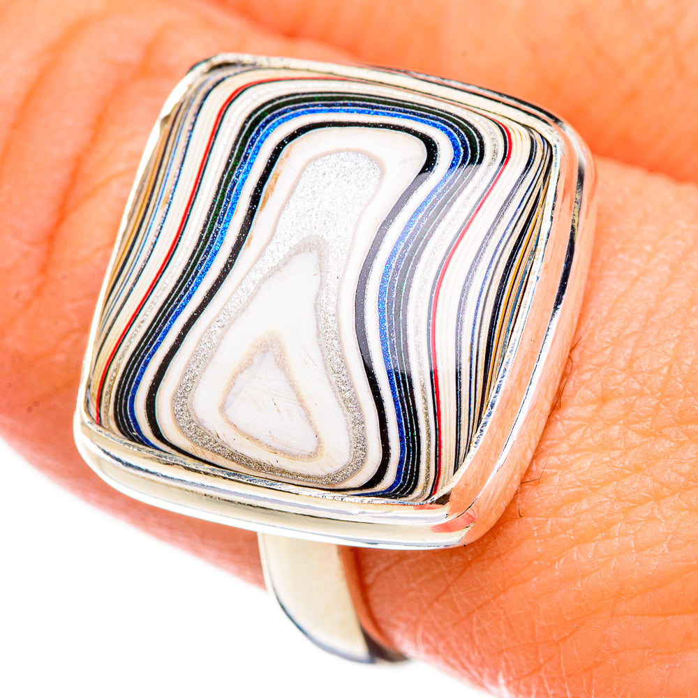Fordite Rings handcrafted by Ana Silver Co - RING125933