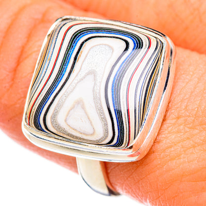Fordite Rings handcrafted by Ana Silver Co - RING125933