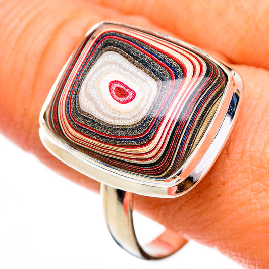 Fordite Rings handcrafted by Ana Silver Co - RING125938