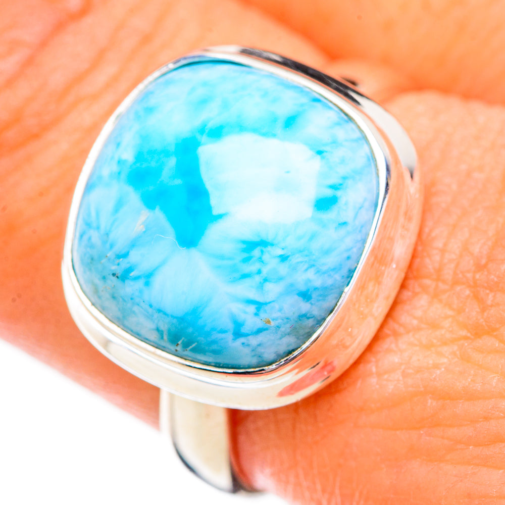 Larimar Rings handcrafted by Ana Silver Co - RING125946