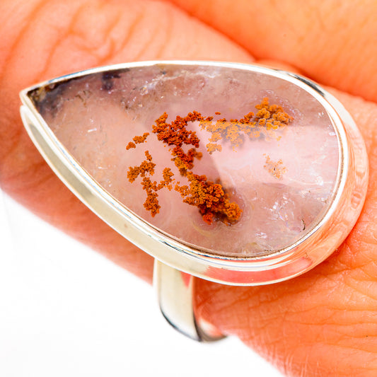 Indonesian Plume Agate Rings handcrafted by Ana Silver Co - RING125949