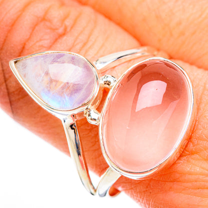Rose Quartz Rings handcrafted by Ana Silver Co - RING125950
