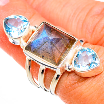 Labradorite Rings handcrafted by Ana Silver Co - RING125967