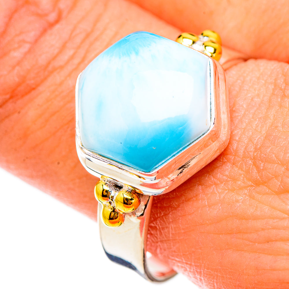 Larimar Rings handcrafted by Ana Silver Co - RING125968