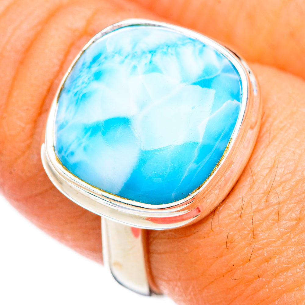 Larimar Rings handcrafted by Ana Silver Co - RING125973