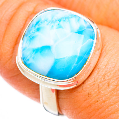 Larimar Rings handcrafted by Ana Silver Co - RING125973