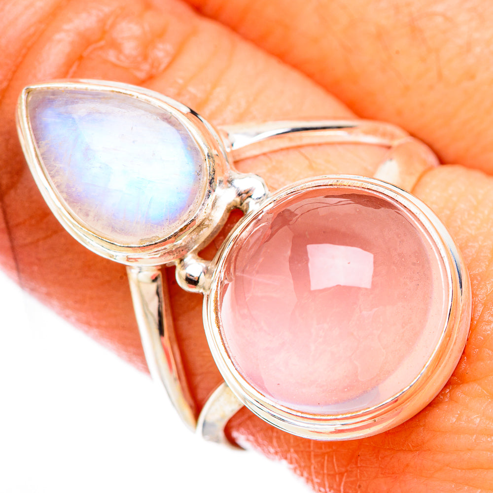 Rose Quartz Rings handcrafted by Ana Silver Co - RING125978