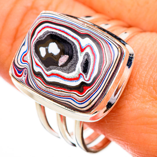 Fordite Rings handcrafted by Ana Silver Co - RING125986
