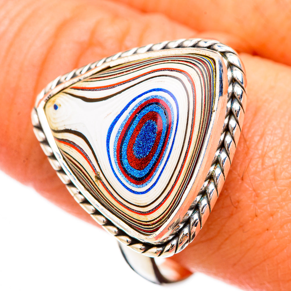 Fordite Rings handcrafted by Ana Silver Co - RING125988