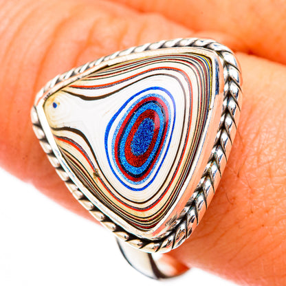Fordite Rings handcrafted by Ana Silver Co - RING125988