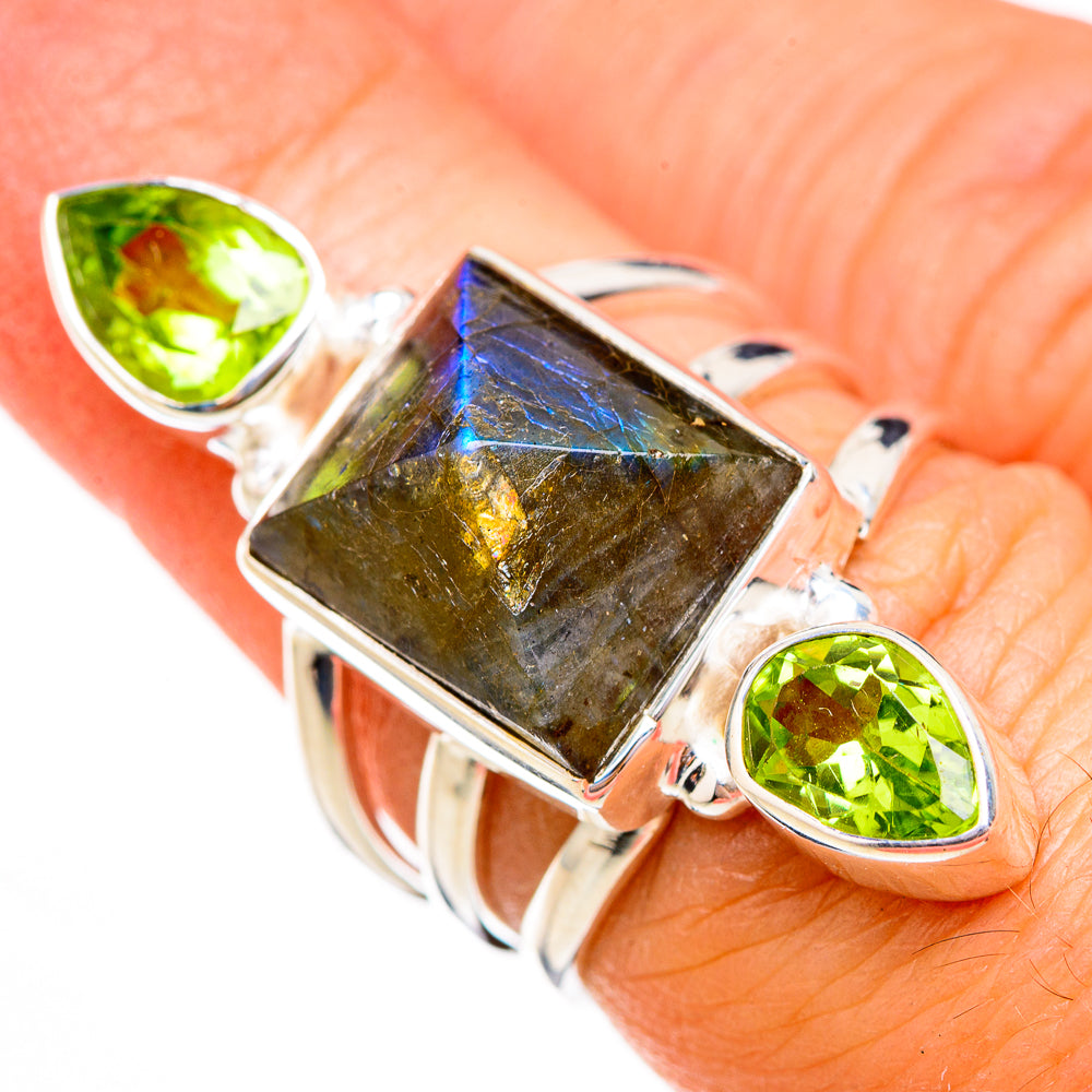 Labradorite Rings handcrafted by Ana Silver Co - RING125989
