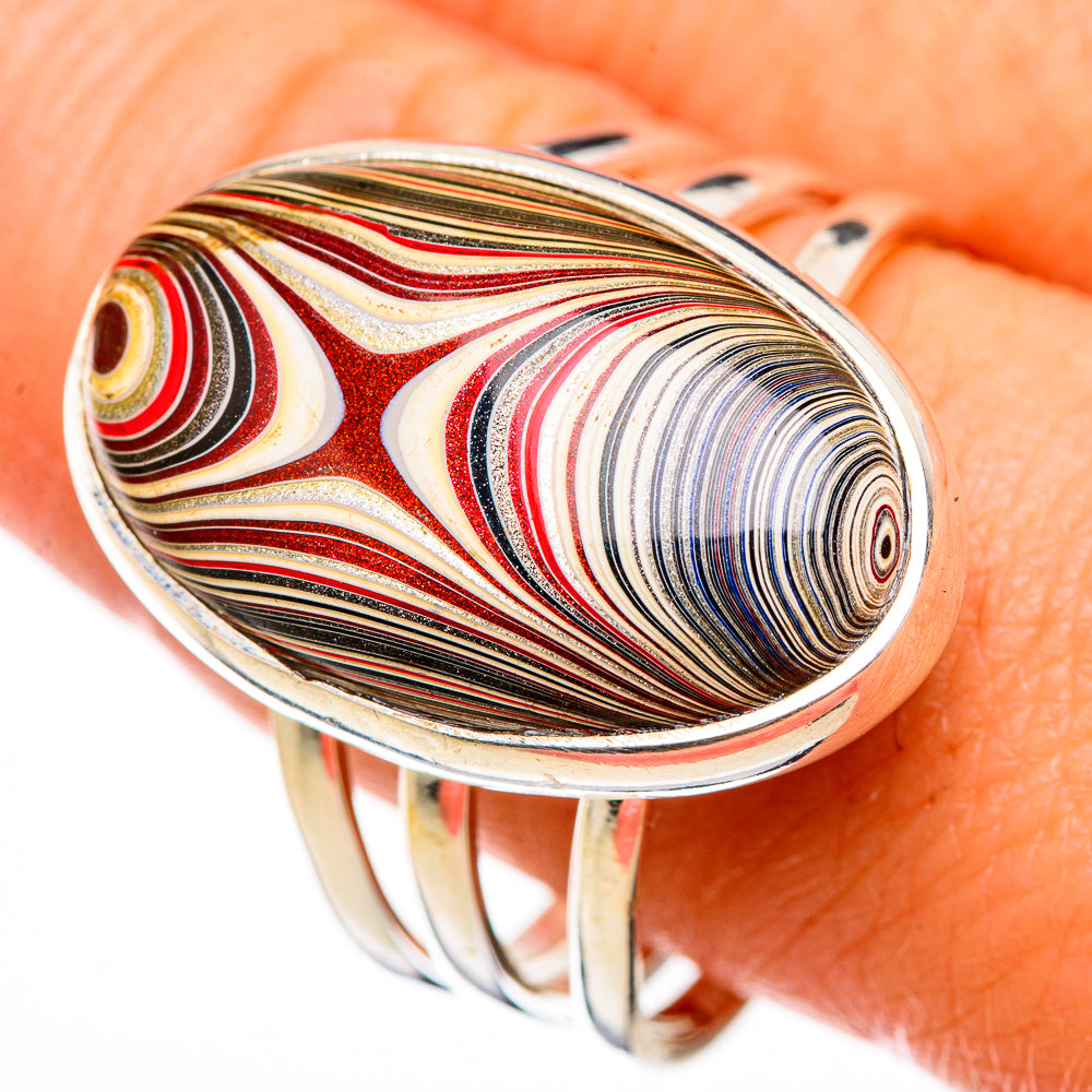 Fordite Rings handcrafted by Ana Silver Co - RING125991