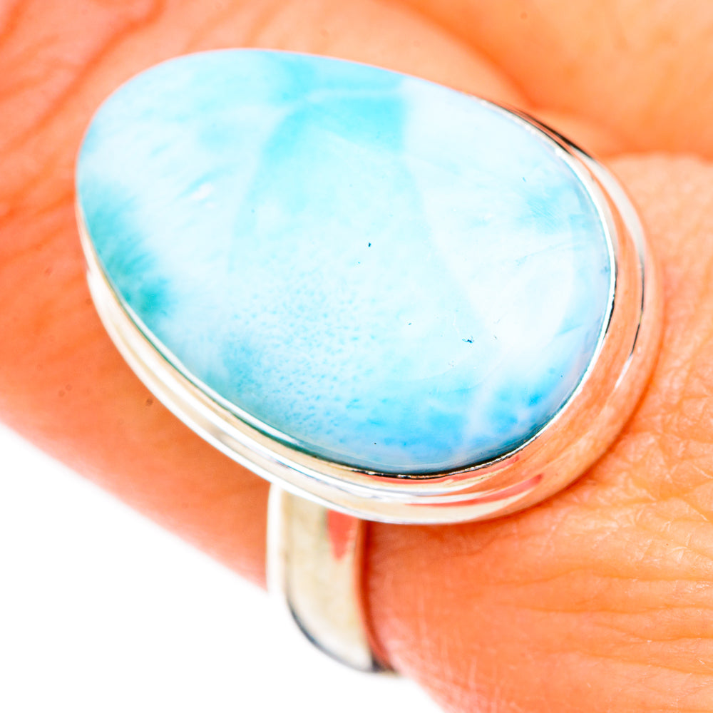 Larimar Rings handcrafted by Ana Silver Co - RING125998