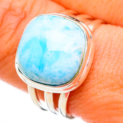 Larimar Rings handcrafted by Ana Silver Co - RING126002